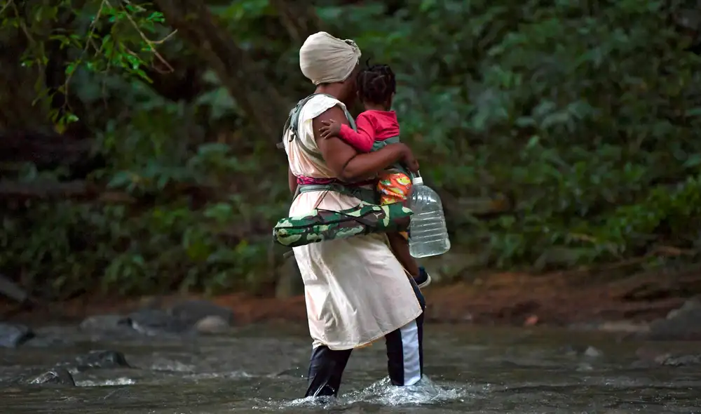 “El Darién no se lo deseo a nadie, es duro”, relató un migrante que viaja hacia Estados Unidos o Canadá en busca de mejores condiciones de vida, en medio de un aumento del flujo migratorio regional. Foto: AFP/referencial “El Darién no se lo deseo a nadie, es duro”, relató un migrante que viaja hacia Estados Unidos o Canadá en busca de mejores condiciones de vida, en medio de un aumento del flujo migratorio regional. Foto: AFP/referencial