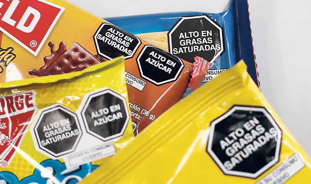 Etiquetado. Los octógonos de advertencia rigen desde 2019. Foto: difusión Etiquetado. Los octógonos de advertencia rigen desde 2019. Foto: difusión