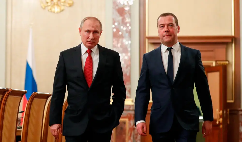 Dmitri Medvedev fue presidente de 2008 a 2012 en Rusia, en un periodo en el que Vladímir Putin dejó el cargo debido a una limitación legal de los mandatos, y pasó a dirigir el Gobierno. Foto: AFP