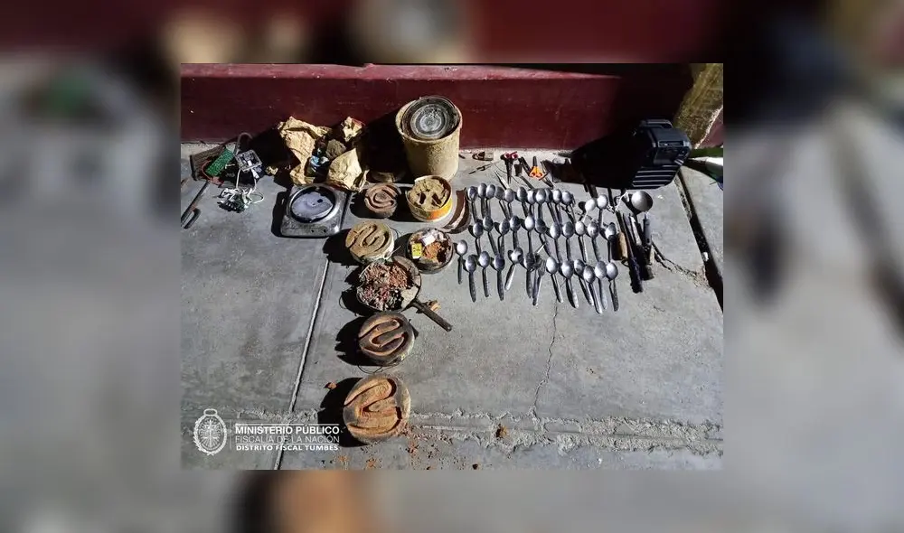 La Fiscalía encontró armas en diferentes celdas. Foto. Ministerio Público La Fiscalía encontró armas en diferentes celdas. Foto. Ministerio Público