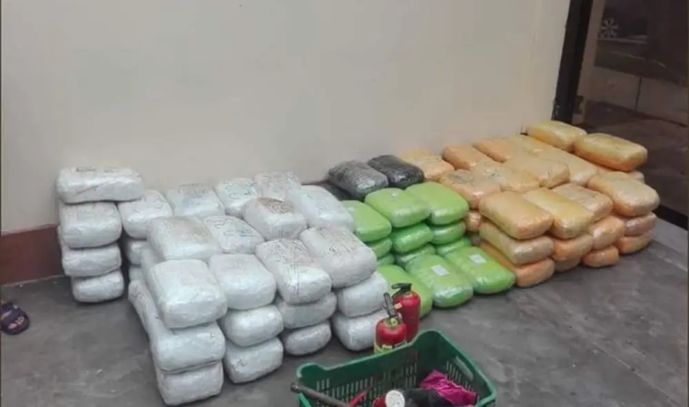 Todo el cargamento de marihuana fue descubierto en Quirihuac. Foto: MP