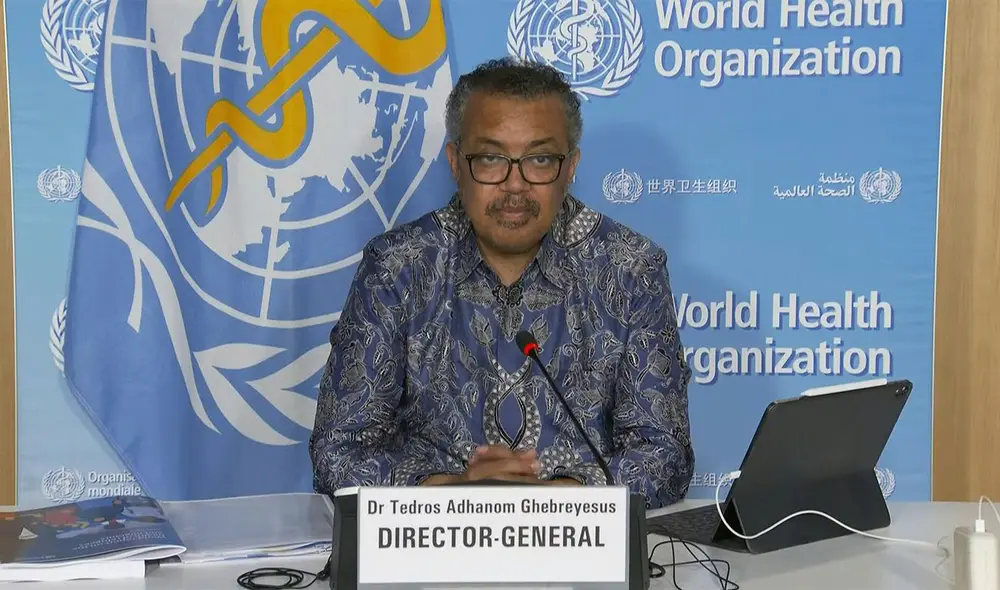 El director general de la OMS, Tedros Adhanom Ghebreyesus, expresó "su preocupación" por el aumento del número de casos de viruela del mono. Foto y video: AFP