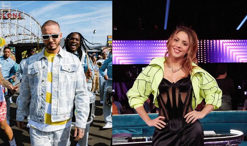 J Balvin no menciona a Shakira como artista colombiana. Foto: composición LR/Instagram/@jbalvin/@shakira