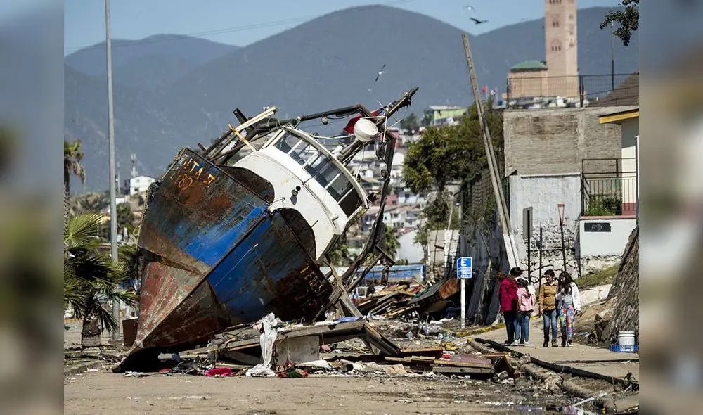 Temblor en Chile 2015. Foto: AFP