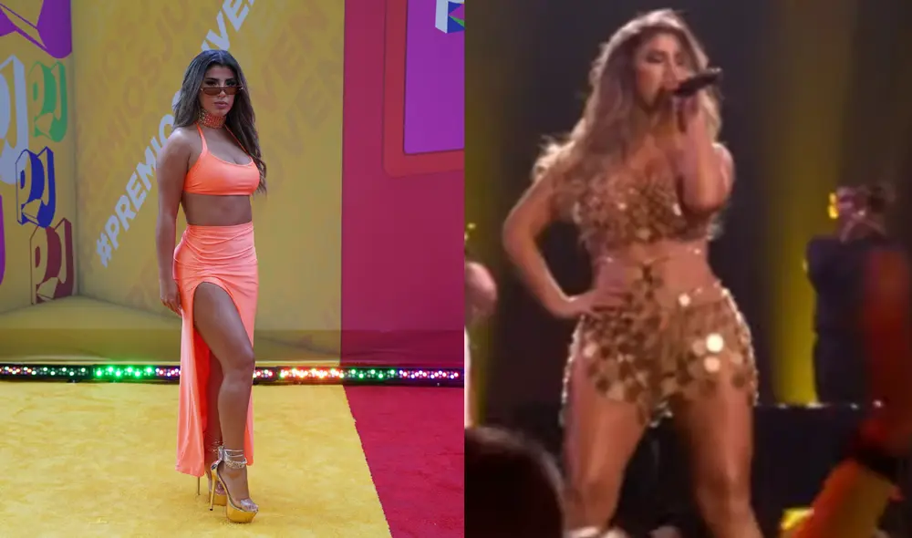 La salsera interpretó su más reciente tema "La cantante". Foto: composición LR/Yahaira Plasencia/Instagram/captura de Univisión