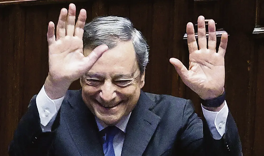 Disolver. Renunciante primer ministro de Italia, Mario Draghi. Disolver. Renunciante primer ministro de Italia, Mario Draghi.