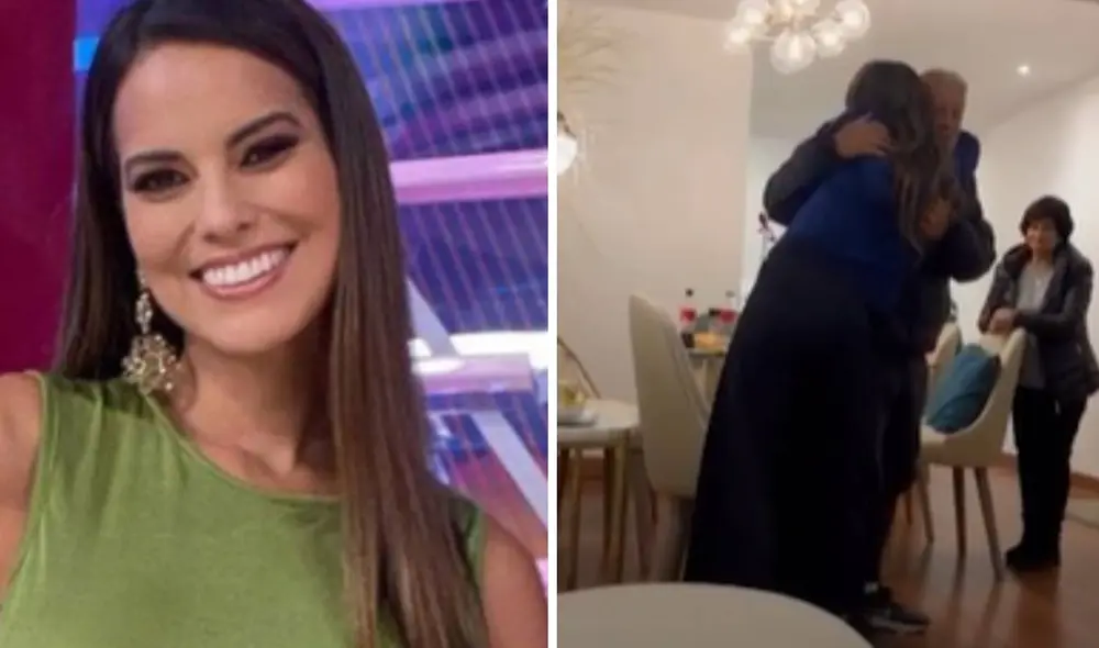 Valeria Piazza protagonizó emotivo momento con su padrastro. Foto: captura de América TV/Pierre Cateriano/Instagram