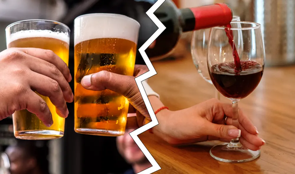 ¿Qué elegirías? ¿Un vaso de cerveza o una copa de vino? Foto: Pexels / composición de Gerson Cardoso / La República ¿Qué elegirías? ¿Un vaso de cerveza o una copa de vino? Foto: Pexels / composición de Gerson Cardoso / La República