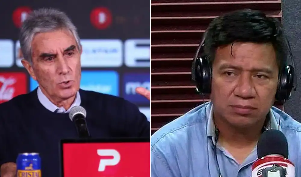 Oblitas intentó calmar a un exaltado Valencia. Foto: composición FPF/captura de Exitosa