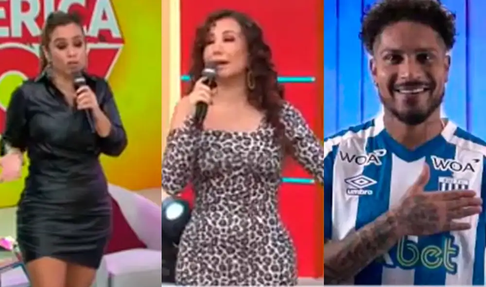 Ethel Pozo y Janet Barboza quedaron sorprendidas con el viaje de Alondra García Miró por Ibiza. Foto: composición LR/capturas de América TV Ethel Pozo y Janet Barboza quedaron sorprendidas con el viaje de Alondra García Miró por Ibiza. Foto: composición LR/capturas de América TV