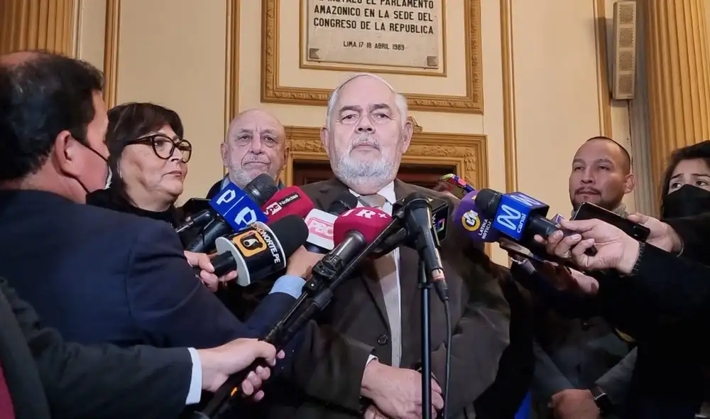 El vocero de Renovación Popular se pronunció sobre la candidatura de su colega de bancada. Foto: Pamela Advíncula/URPI-LR