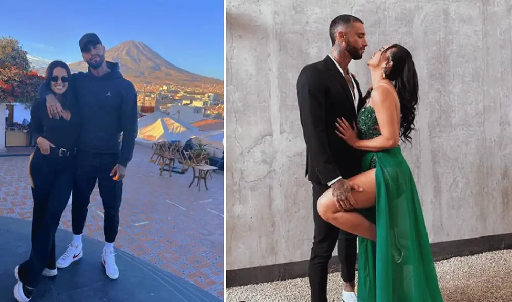 Angie Arizaga y Jota Benz viajarán a Colombia por los 30 años del guerrero. Foto: composición LR/Instagram/@angiearizaga