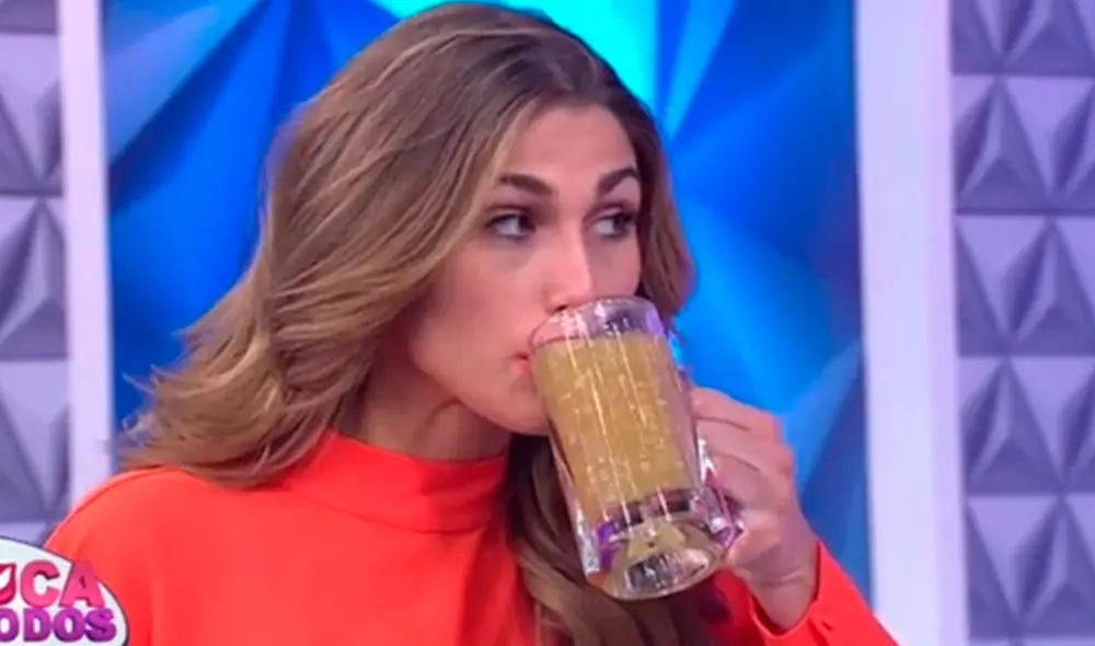 Alessia Rovegno experimentó nuevos sabores peruanos en la secuencia de "En boca de todos". Foto: captura/América TV Alessia Rovegno experimentó nuevos sabores peruanos en la secuencia de "En boca de todos". Foto: captura/América TV