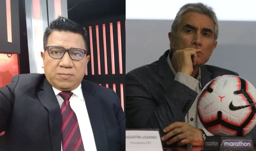 Periodista sorprendió al aparecer en conferencia de prensa de Juan Carlos Oblitas. Foto: composición LR/captura de Facebook