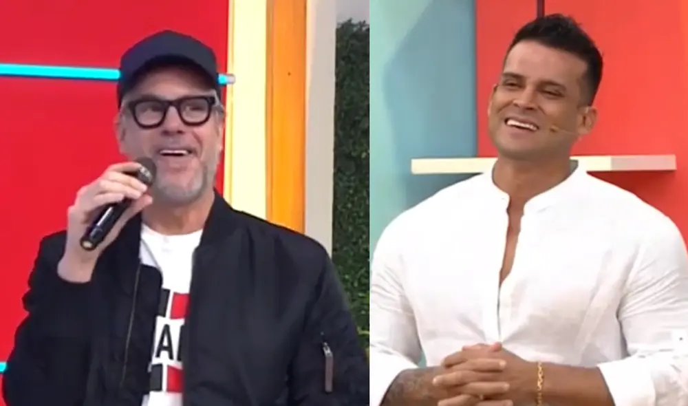 Diego Bertie elogia habilidad en la actuación de Christian Domínguez. Foto: composición LR/captura de América TV Diego Bertie elogia habilidad en la actuación de Christian Domínguez. Foto: composición LR/captura de América TV