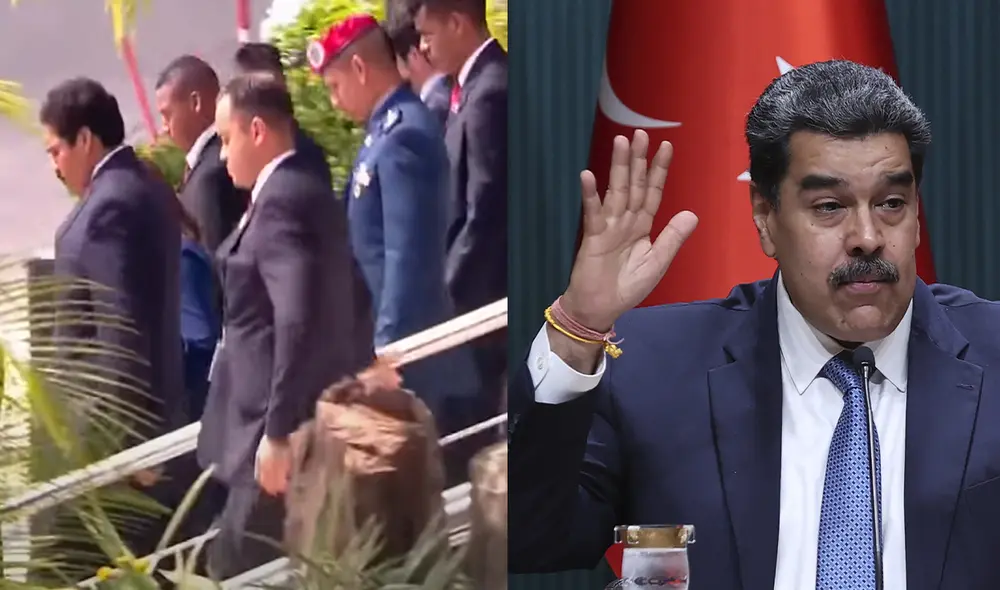 Nicolás Maduro despistó a periodistas y asistentes en las adyacencias de un hotel en Panamá, en 2015, cuando se realizó la Cumbre de las Américas. Foto/Video: composición/AFP/CNN