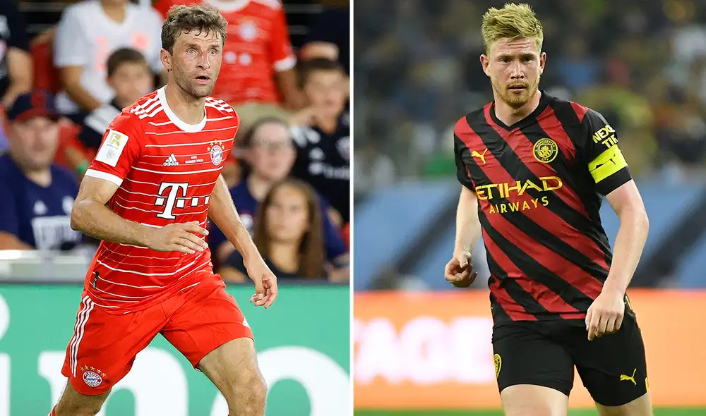 Thomas Müller y Kevin De Bruyne son figuras en sus equipos. Foto: composición La República/ AFP Thomas Müller y Kevin De Bruyne son figuras en sus equipos. Foto: composición La República/ AFP