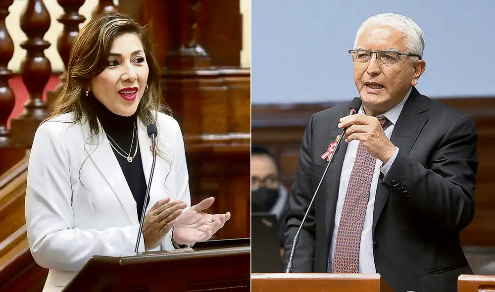 Aspirantes. Aunque Camones ya fue anunciada por su grupo y Acuña no, nada está definido para la elección del martes. Foto: composición/difusión