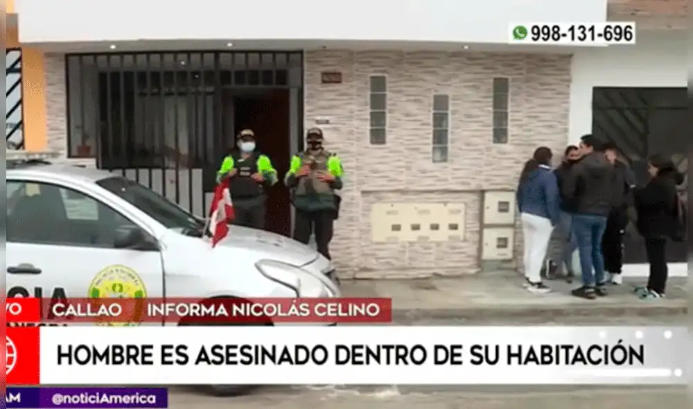 El cuerpo aún no ha sido levantado porque se espera la presencia de los peritos de ley. Foto: captura de América Noticias