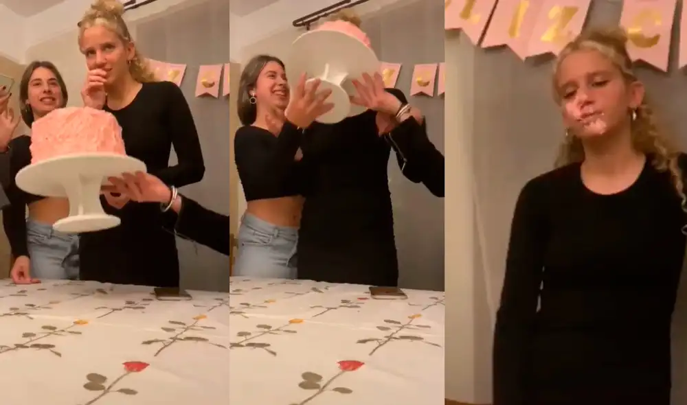 La joven no pudo disfrutar de la torta que había preparado para celebrar su cumpleaños. Foto: composición LR/ captura de TikTok/ @gutx La joven no pudo disfrutar de la torta que había preparado para celebrar su cumpleaños. Foto: composición LR/ captura de TikTok/ @gutx