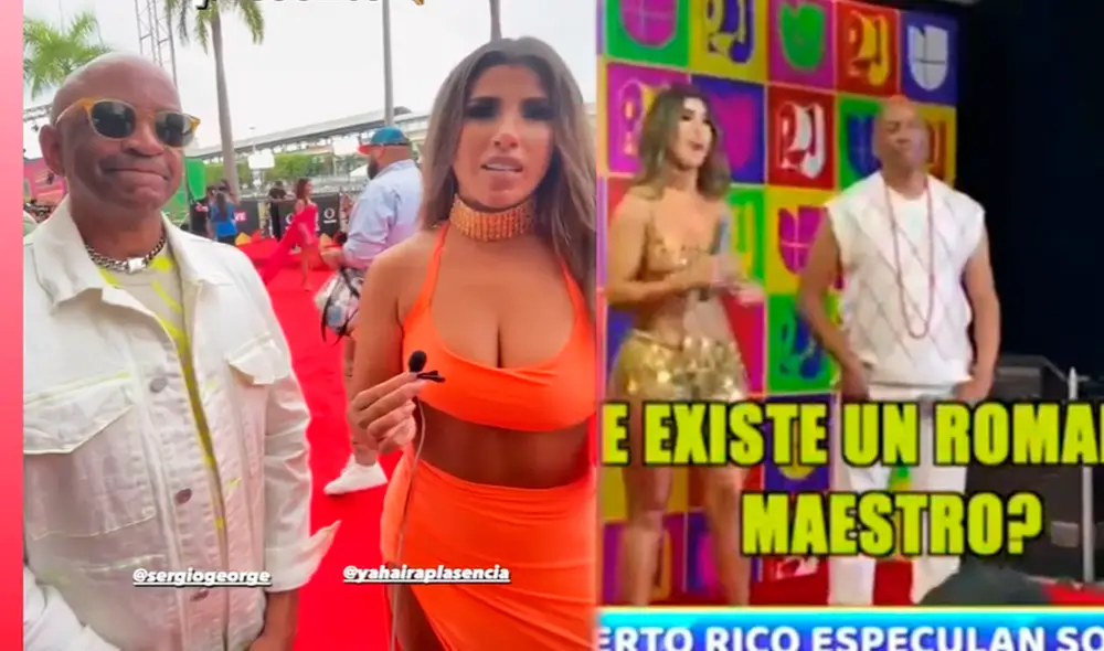 Yahaira Plasencia y Sergio George hablaron para la prensa de Puerto Rico. Foto: captura Instagram / Yahaira Plasencia / captura ATV