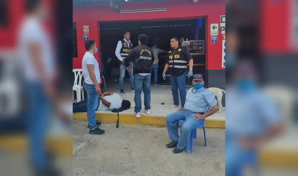 Los acusados fueron capturados en el interior del prostíbulo. Foto: PNP Los acusados fueron capturados en el interior del prostíbulo. Foto: PNP