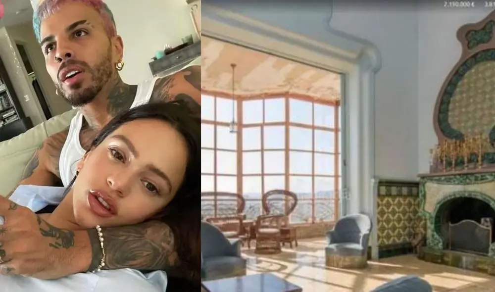 Rosalía y Rauw Alejandro se mudaron a un elegante casa de Barcelona. Foto: Composición La República/Rosalía/Habitaclia/Instagram