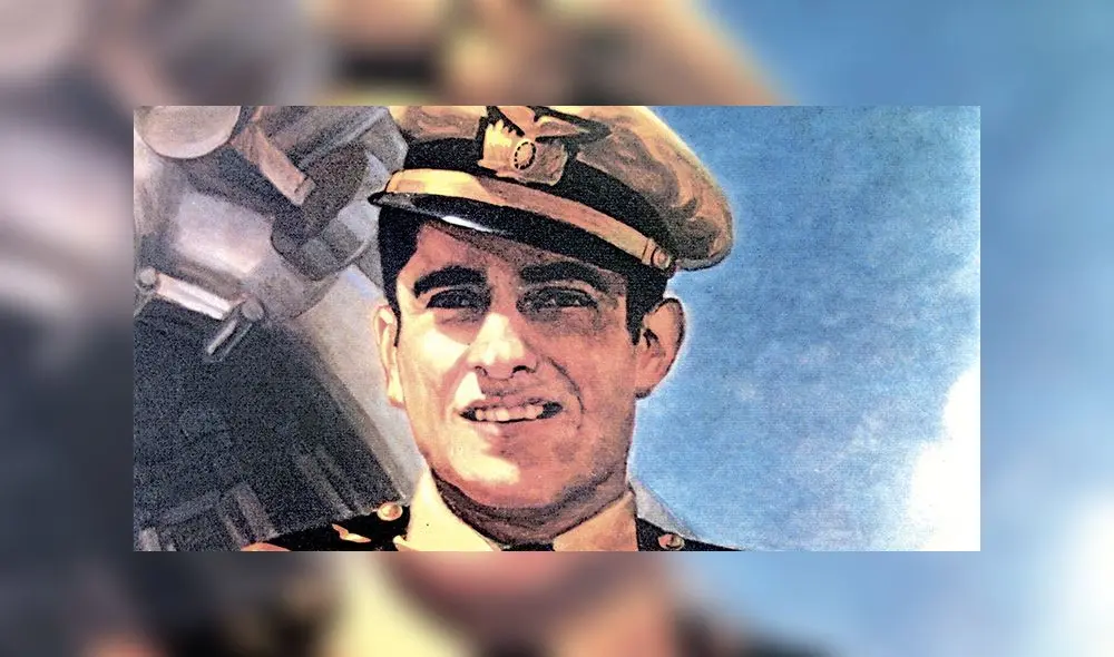 Retrato del teniente José Abelardo Quiñones. Foto: Diario Oficial El Peruano