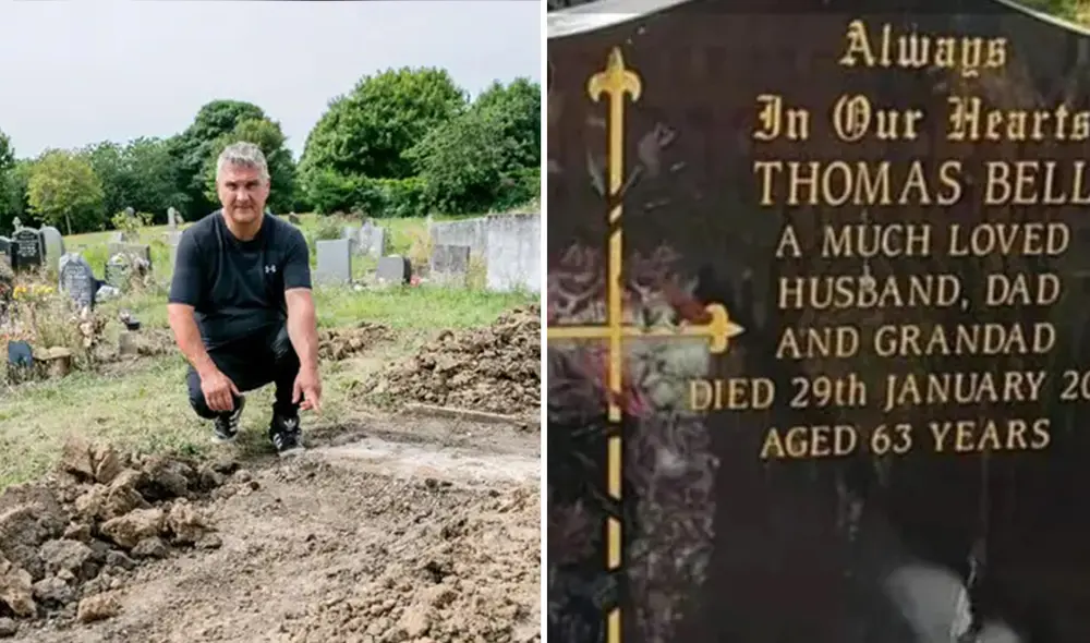 Los hermanos se enteraron del sorprendente hecho mientras preparaban todo para enterrar a su madre junto a su padre. Foto: composición LR/North News and Pictures