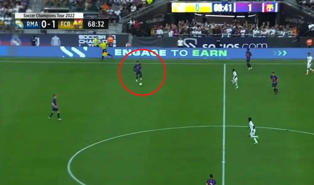 Piqué en Las Vegas. Foto: captura Directv Sports.