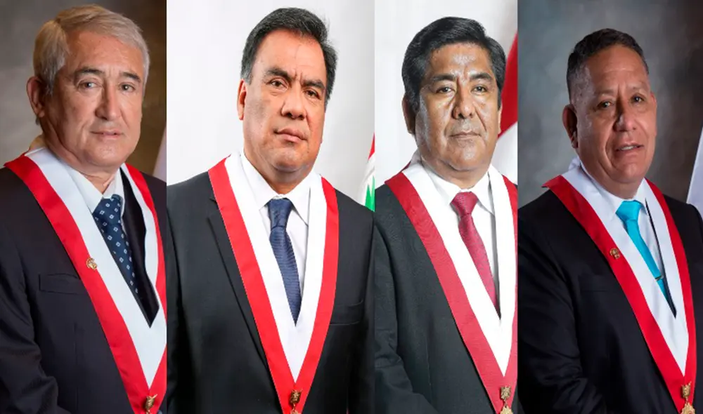 Los excongresistas José Elías, Javier Velásquez, Luis Dioses y el actual parlamentario Esdras Medina han presidido Comisiones de Educación que buscaron derrocar a la Sunedu. Foto: composición La República