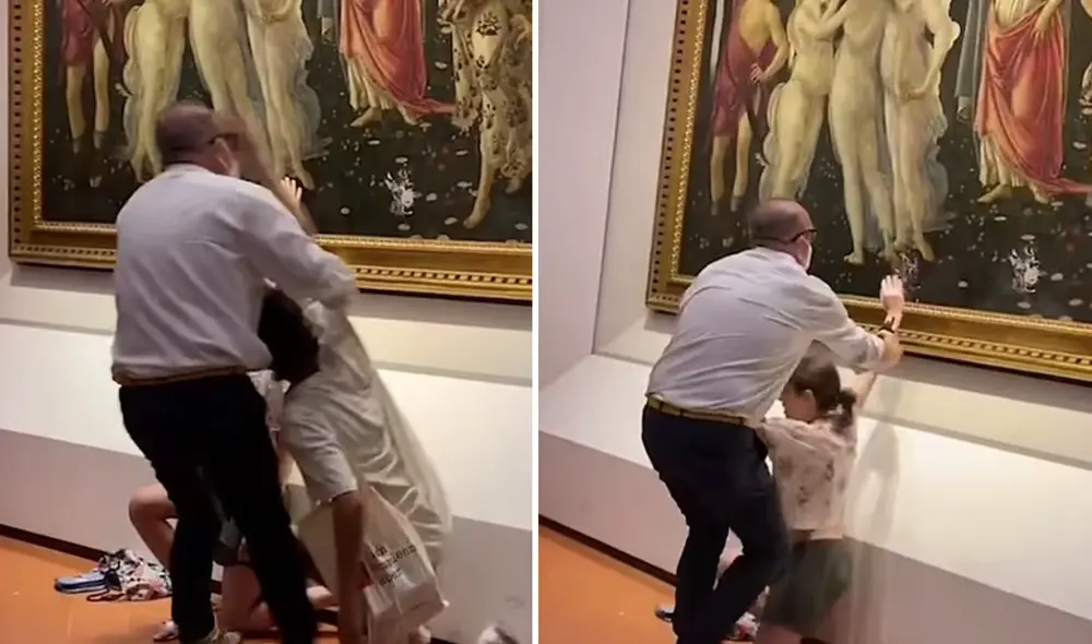 Afortunadamente, los activistas no provocaron daños reales a la obra de arte. Foto: composición LR / Daily Mail Afortunadamente, los activistas no provocaron daños reales a la obra de arte. Foto: composición LR / Daily Mail