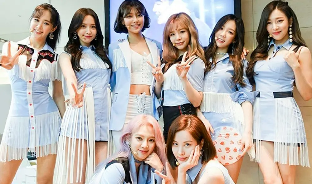 SNSD cuando promocionaban "Holiday" en el 2017. Foto: SM