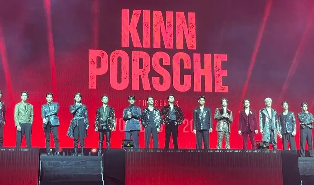 KinnPorsche: elenco del BL tailandés presenta espectáculo de música y performance. Foto: Twitter/biblebuildfans KinnPorsche: elenco del BL tailandés presenta espectáculo de música y performance. Foto: Twitter/biblebuildfans