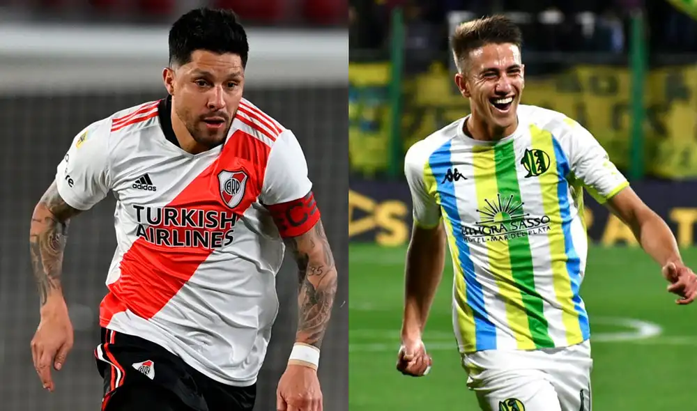 El partido River Plate vs. Aldosivi inicia a las 3.30 p. m. de Argentina y 1.30 p. m. de Perú. Foto: composición / RiverPlate -clubaldosivi / Twitter El partido River Plate vs. Aldosivi inicia a las 3.30 p. m. de Argentina y 1.30 p. m. de Perú. Foto: composición / RiverPlate -clubaldosivi / Twitter