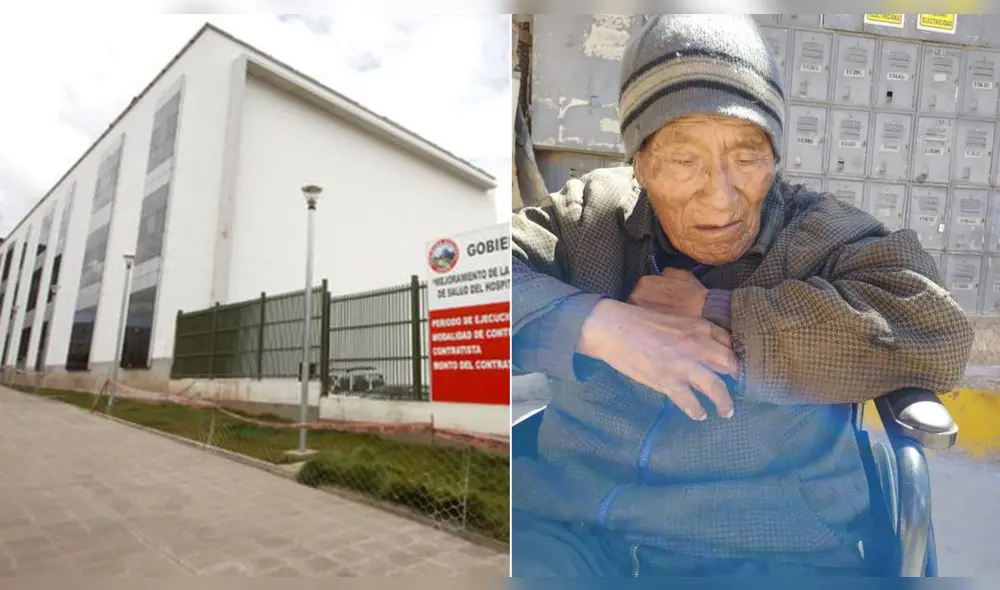 El adulto mayor se encuentra internado en el Hospital Antonio Lorena del Cusco. Foto: Composición LR/Layda Tapara