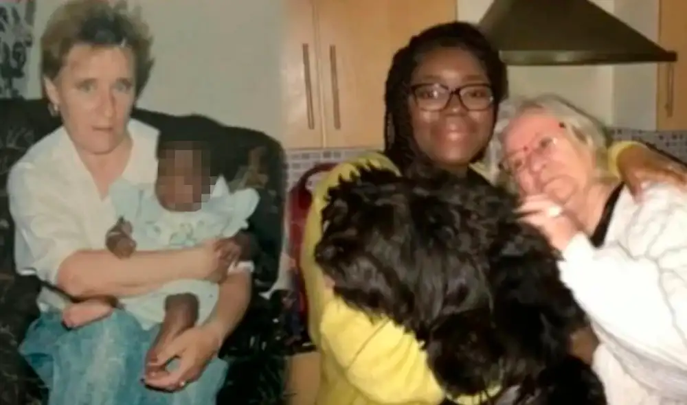 La mujer comentó en redes sociales que el hecho de no poder tener hijos la incentivó a cuidar a la menor. Composición LR/Clarín