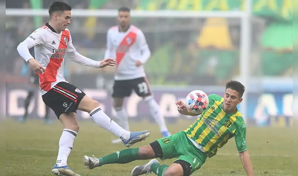 River no logra abrir el marcador ante Aldosivi. Foto: Twitter/River Plate