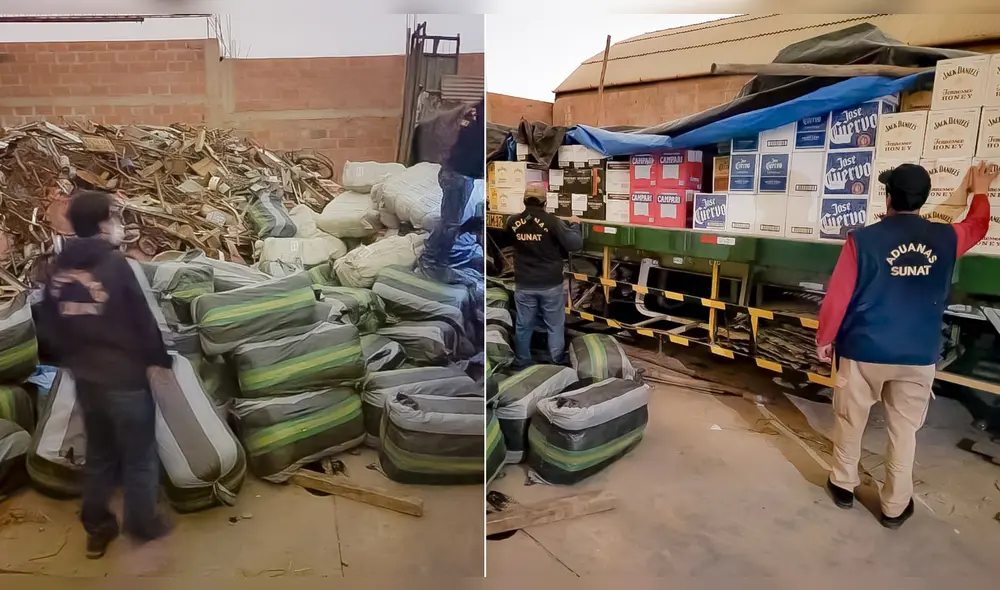 Intervención a vivienda que funcionaba como almacén. Foto: Sunat