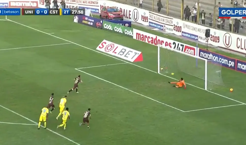 Gol de Novick. Foto: Captura GolPerú.