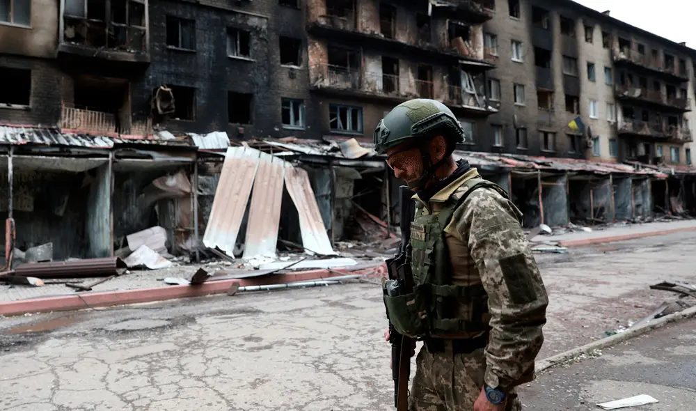 Volodimir Zelenski sostuvo que, durante estos cinco meses de guerra, Ucrania ha recibido un “apoyo tan grande del mundo democrático al que Rusia no puede contraponer nada”. Foto: AFP