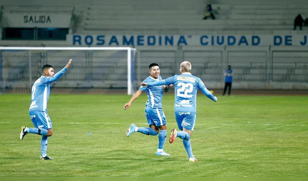 Festejo tras golazo de Polar.