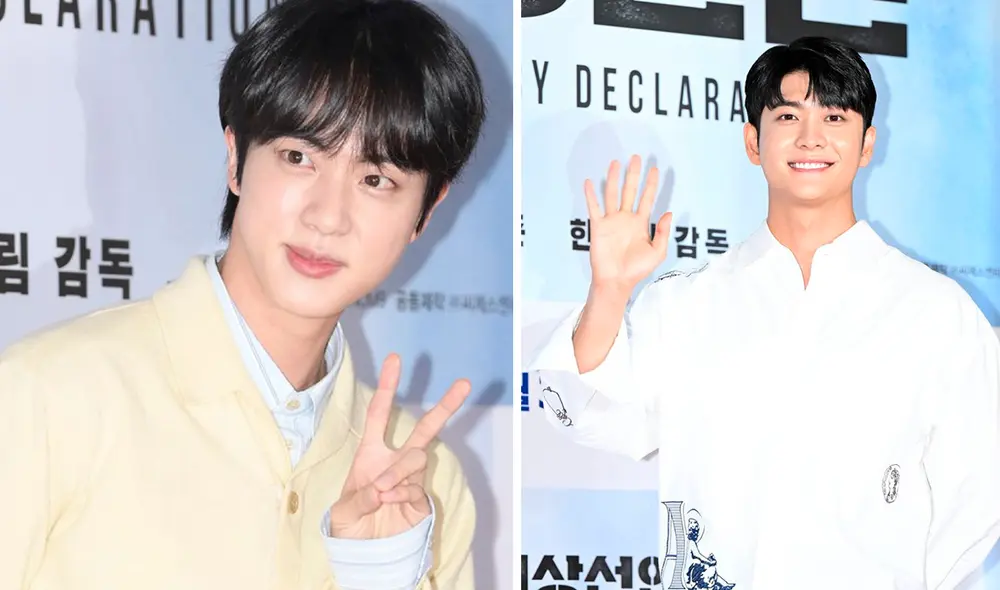 Jin y Kang Tae Oh: un dato curioso, ambos famosos nacieron en 1992. Foto: composición LR/News1