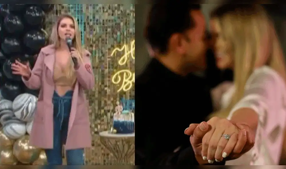 Brunella Horna continúa revelando detalles de su compromiso con Richard Acuña. Foto: composición LR/América TV/Instagram/Brunella Horna