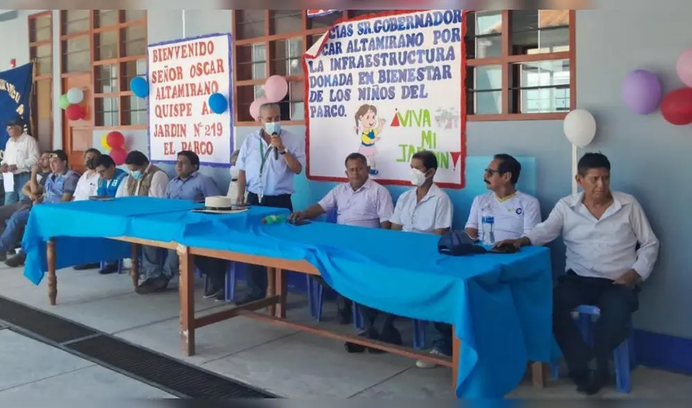 Ceremonia de inauguración de la Institución Educativa Inicial de El Parco. Foto: GRA. Ceremonia de inauguración de la Institución Educativa Inicial de El Parco. Foto: GRA.