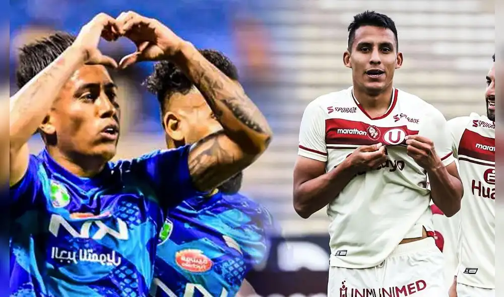 Alex Valera y Christian Cueva jugaron juntos en la selección peruana. Foto: composición LR/Al-Fateh/Universitario Alex Valera y Christian Cueva jugaron juntos en la selección peruana. Foto: composición LR/Al-Fateh/Universitario