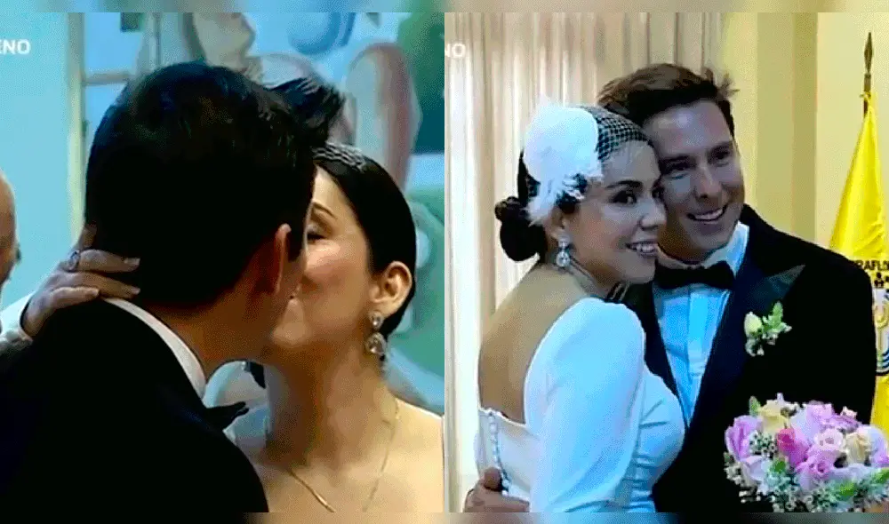 Laszlo Kovacs y Mili Asalde se convirtieron en marido y mujer el sábado 23 de julio. Foto: composición LR/captura de América TV