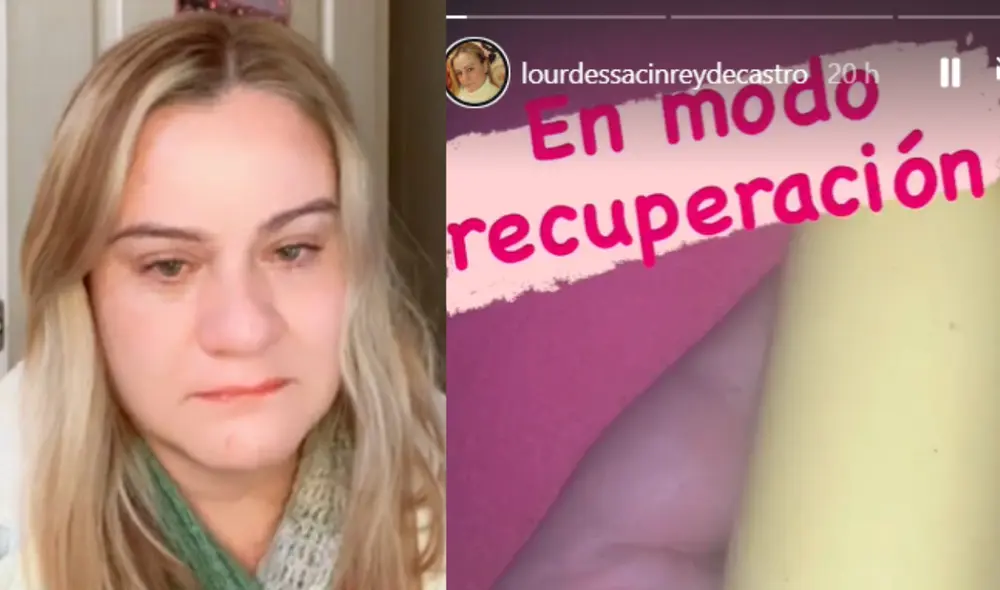 Lourdes Sacín expresa cómo se siente una semana después del diagnóstico. Foto: composición LR/capturas de Instagram/@LourdesSacínReyDeCastro