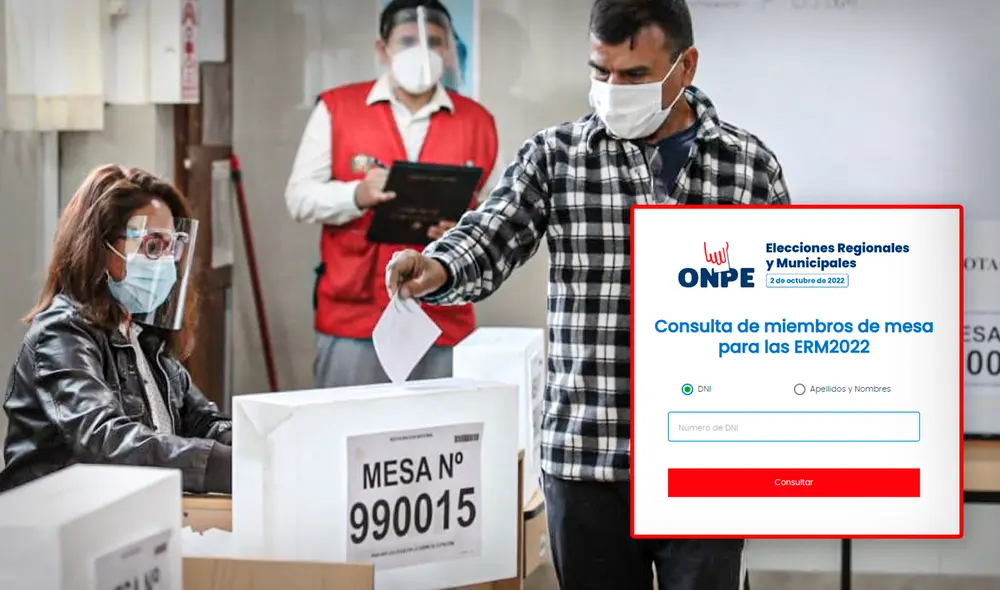 ONPE: ¿cómo saber si soy miembro de mesa en las Elecciones del 2022? Foto: composición