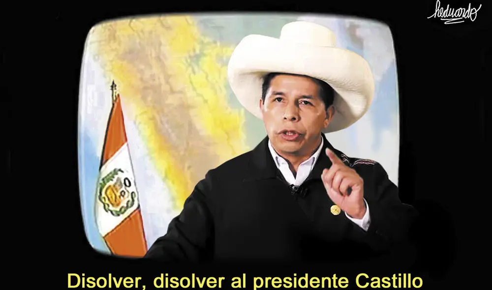 Heduardicidio dedicado al presidente Pedro Castillo. Foto: La República Heduardicidio dedicado al presidente Pedro Castillo. Foto: La República